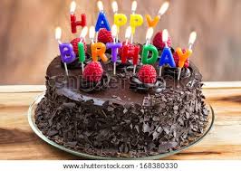 Happy Birthday Candles On Chocolate Cake | Stock Images Page | Everypixel