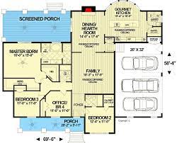 Lovely 4 Bed House Plan With Office And