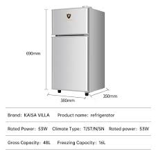 kaisa villa freezing refrigerator two