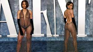 Ciara's isn't the first to wear a naked dress to an Oscars party