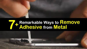 remove adhesive from metal
