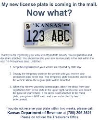 new license plates will be mailed