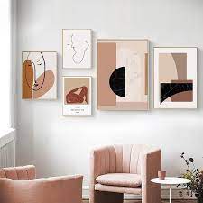 contemporary abstract nordic wall art