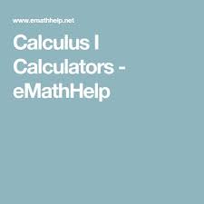 Calculus Math Calculator Calculators