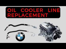 bmw oil cooler hose line replacement