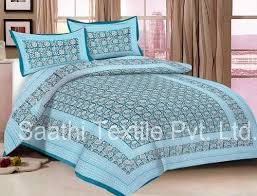 Printed Cotton Double Bed Sheet Size