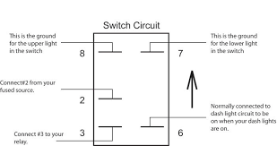 The diagram below represents the schematic diagram for a spst rocker switch: Defender2 Net View Topic Wiring A 5 Pin Rocker Switch