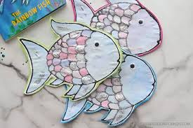rainbow fish craft with free template
