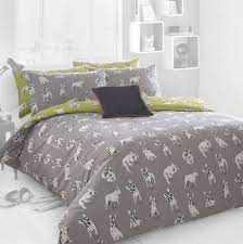 french bulldog double printed bedding