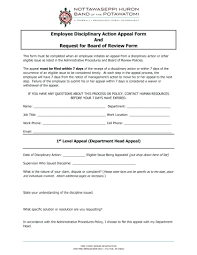 Employee Disciplinary Write Up Form Template