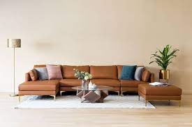 chaise sectional sofa leather