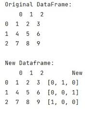 add numpy array as column to pandas