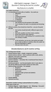 I don't think my paper 1 english language went anywhere near as well as i hoped it would, so i want to make up for it on paper 2. Gcse Revision Aqa English Language Paper 2 Different Types Of Writing Checklists And Questions Teaching Resources