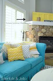 summer with a turquoise slipcover