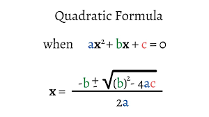 The Quadratic Formula Its Origin And