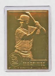 Original tino martinez 1998 topps mystery finest borderless refractor baseball card. Danbury Mint 22kt Gold Baseball Card Tino Martinez 128