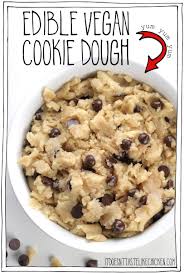 quick easy vegan cookie dough edible
