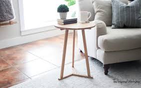 Diy Small Side Table The Inspired