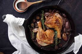 red wine braised duck legs with