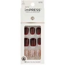 kiss impress short manicure press on