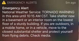 Tornado Warning Accidentally Sent To Phones