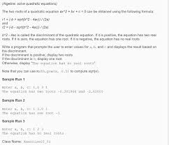 Solved Algebra Solve Quadratic