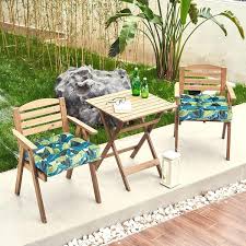 Tufted Patio Chair Pads Square Foam