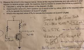 Solved Observe The Circuit In The Diagram Belo Solution T