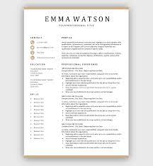 Put your best foot forward with this clean, simple resume template. Modern Resume Template Download For Free