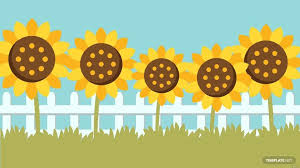 Free Sunflower Garden Background