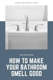 Simple methods and tools include placing a drop of essential oil on a tissue, cotton ball, potpourri mixture, or aroma stones placed on a countertop; How To Make Your Bathroom Smell Good Koti Beth