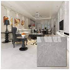 grey polished porcelain floor tiles