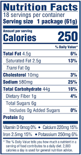 kraft macaroni and cheese nutrition facts