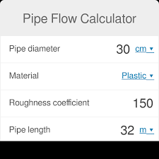 pipe flow calculator hazen williams