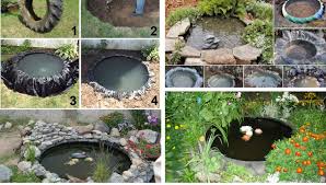 Small Diy Pond From A Tire