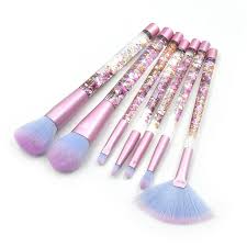 queen j glitter makeup 7 brushes