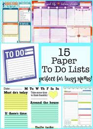15 Perfect Paper To Do Lists For Busy Moms Momof6