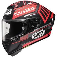 Shoei X Fourteen Marquez Black Concept Full Face Helmet Matte Black Red Xs 0104 2101 03