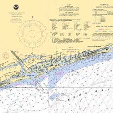 North Carolina Sunset Beach Nautical Chart Decor