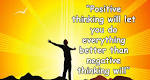 positive thinking...