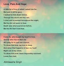 love pain and hope poem