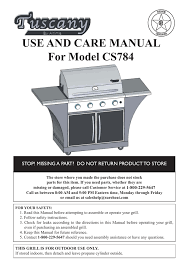 tuscany cs784lp bbq and gas grill owner