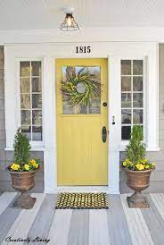 Yellow Front Door Design Ideas