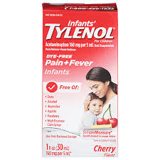 tylenol pain fever dye free cherry