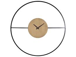 minimalist round wall clock open