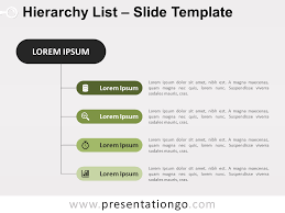 Vertical Hierarchy List For Powerpoint And Google Slides