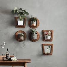 Wooden Wall Mounted Flower Stand
