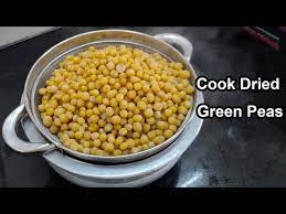 cook dried green peas in pressure