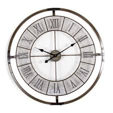 Roman Numeral Mesh Wall Clock