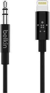 Amazon Com Belkin Av10172bt03 Blk 3 5mm Audio Cable With Lightning Connector Black Electronics